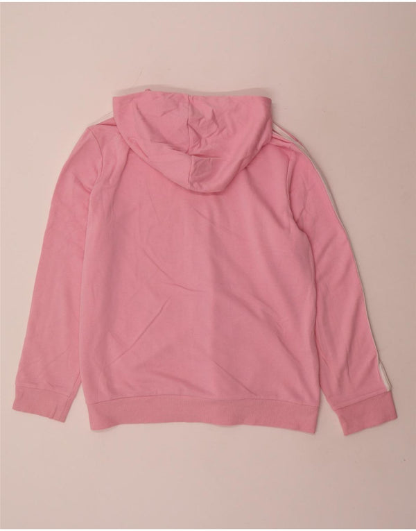 Adidas Pull à capuche zippé pour femme UK 24/26 2XL Rose Coton