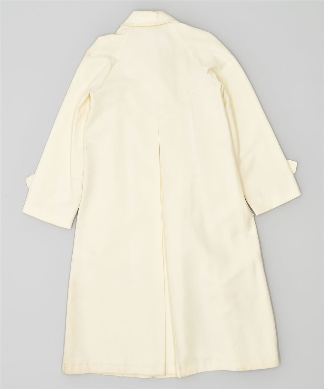 VINTAGE Manteau Femme UK 4 XS Blanc Cassé