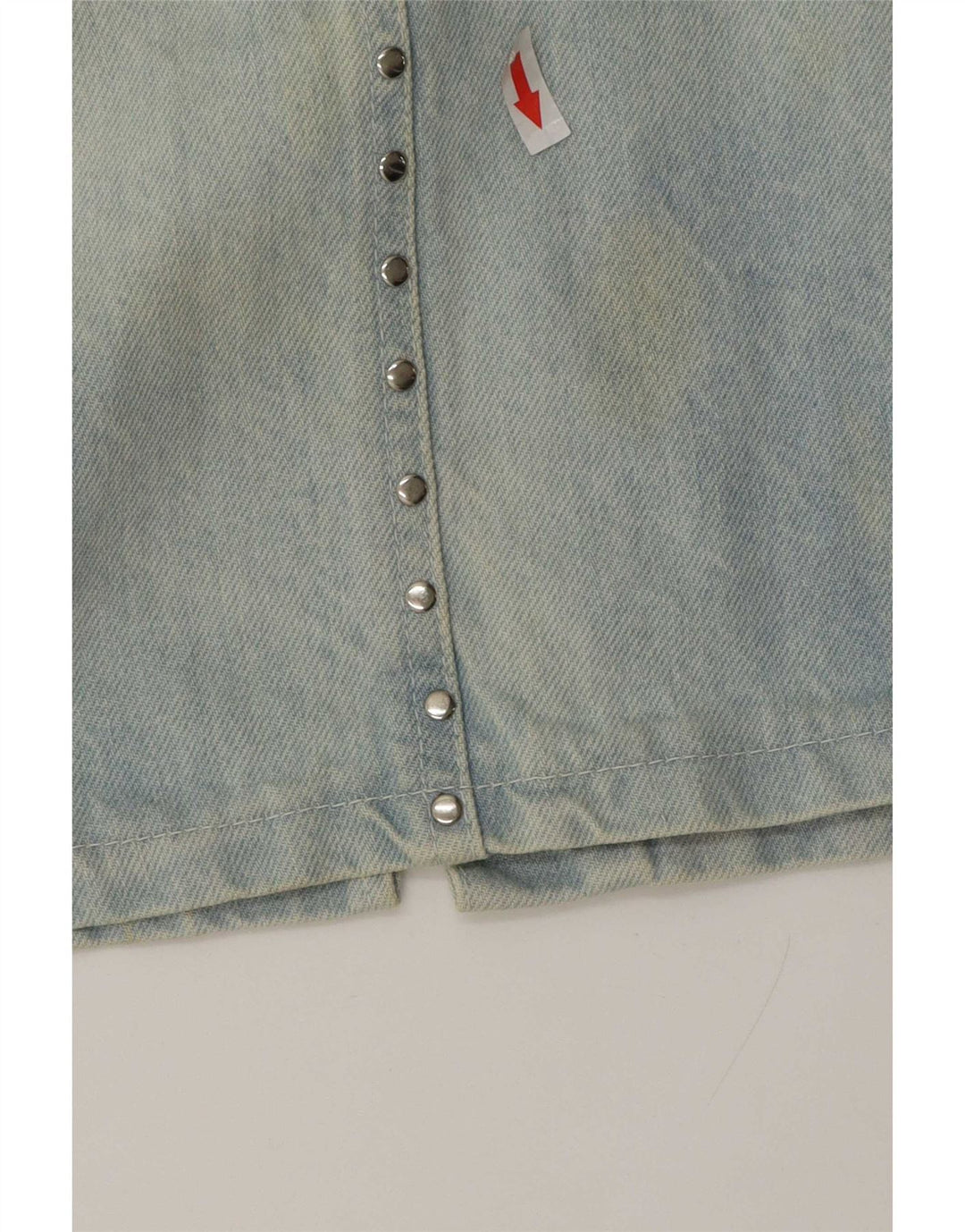 jupe en denim femme vintage Moyen W28 Coton Bleu