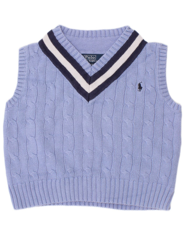 Polo Ralph Lauren Débardeur garçon 2-3 ans Bleu Colorblock Coton