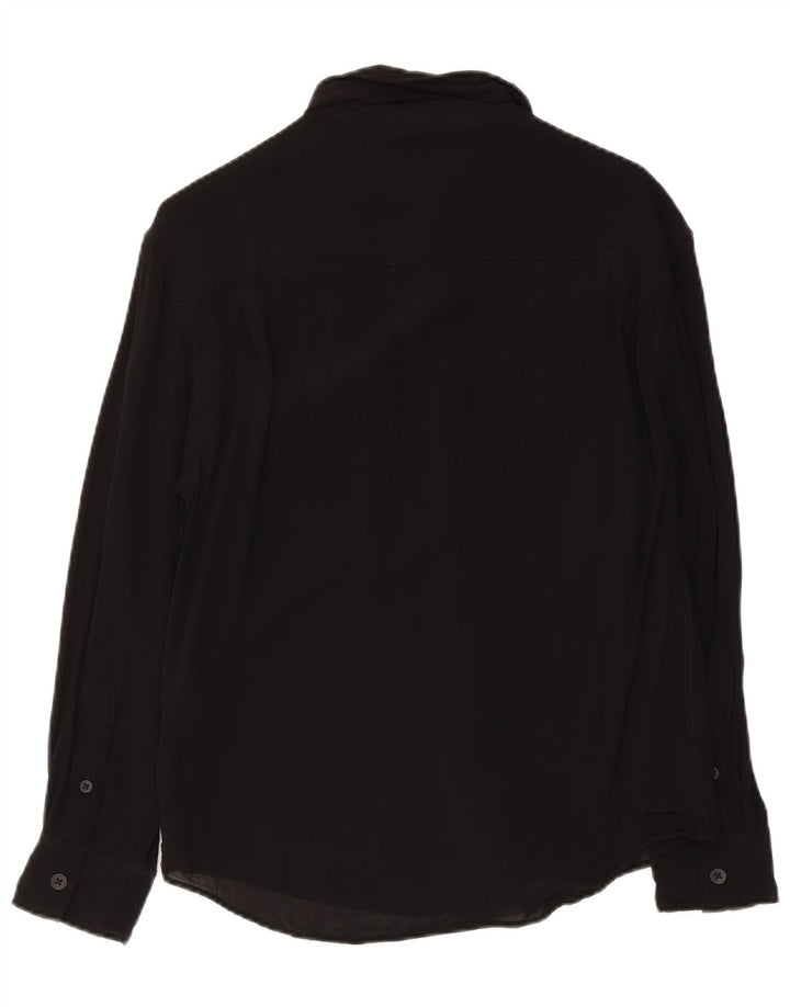 Chemise Zara Homme Petite Viscose Noire