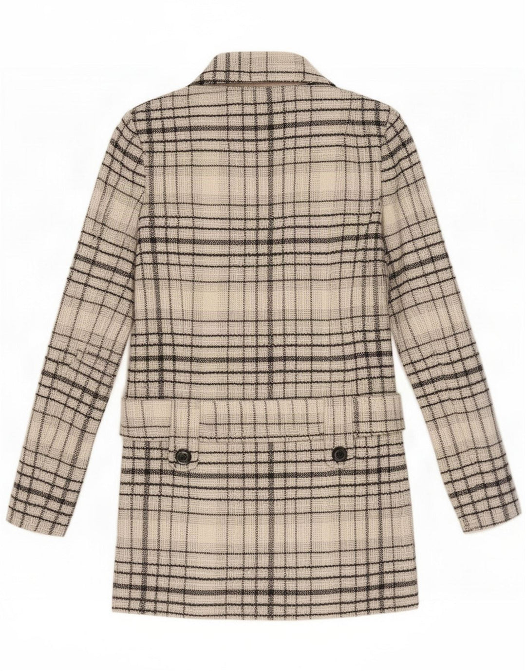 Pardessus Jane Norman pour femme UK 8 Small Grey Check Wool