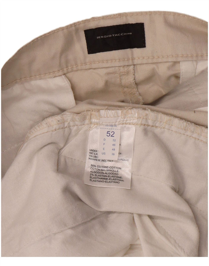 Sergio Tacchini Pantalon Cargo Bootcut Homme W36 L32 Coton Beige