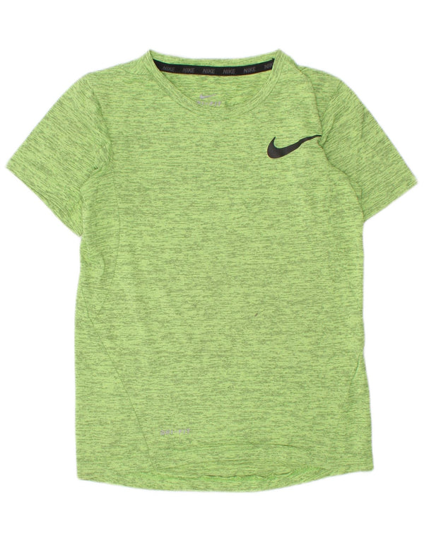 Nike Boys Dri Fit T-Shirt Top 6-7 Years XS Green Flecked
