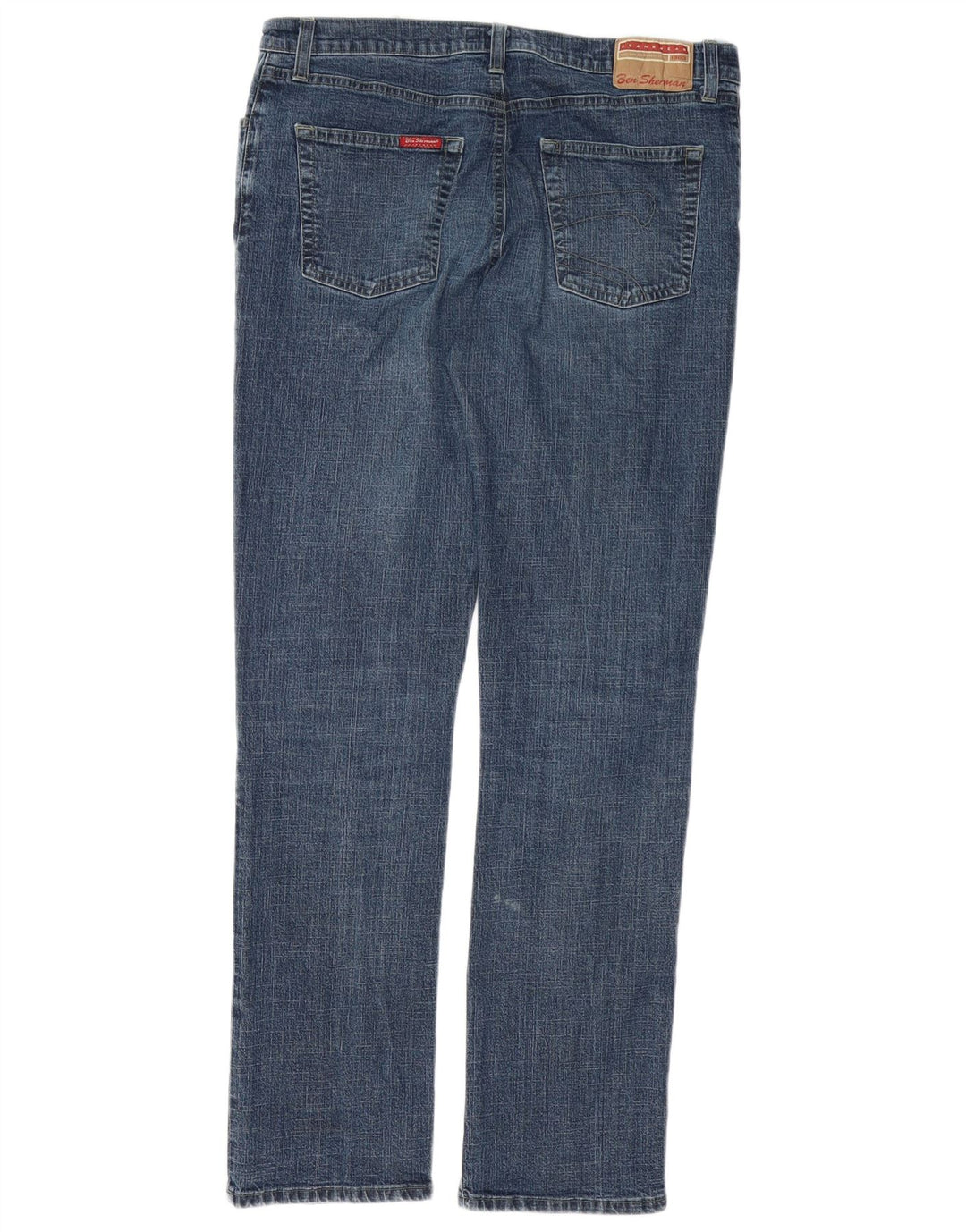 BEN SHERMAN Jean Slim Homme W34 L32 Bleu Coton