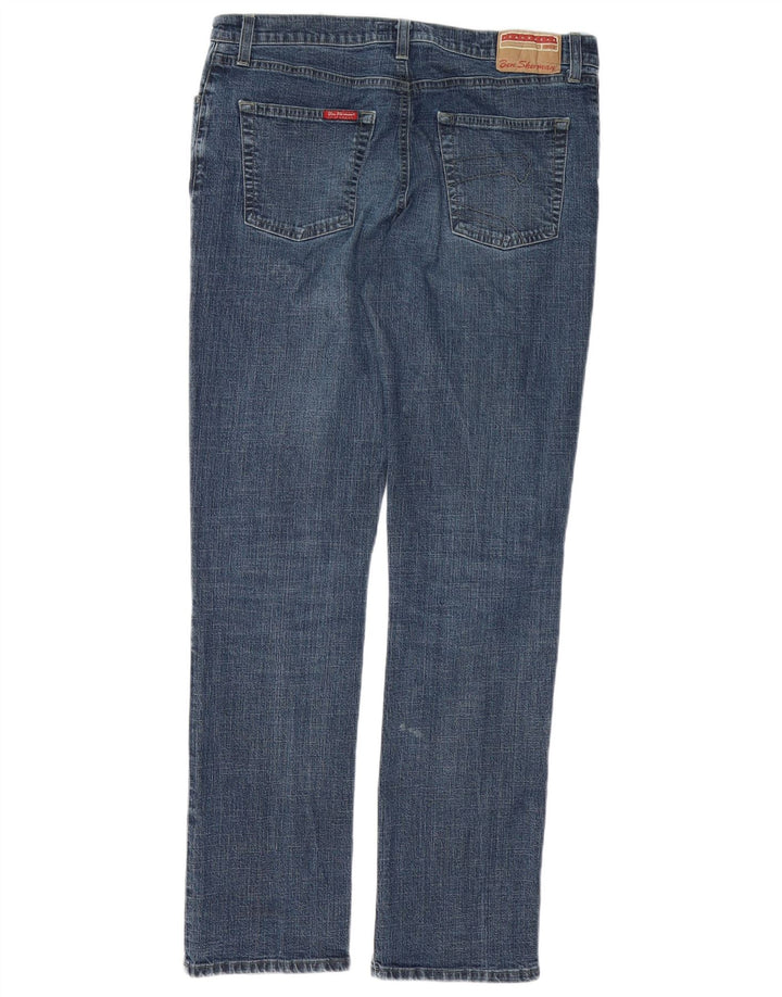BEN SHERMAN Jean Slim Homme W34 L32 Bleu Coton