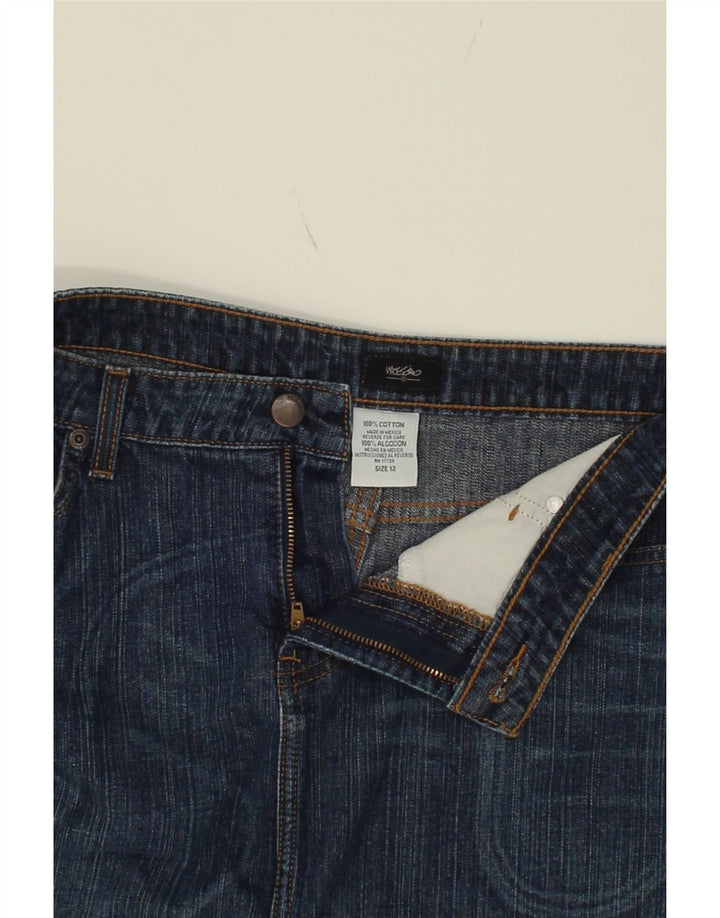 MOSSIMO Womens Denim Skirt US 12 Large W30  Blue Cotton Vintage Mossimo and Second-Hand Mossimo from Messina Hembry 