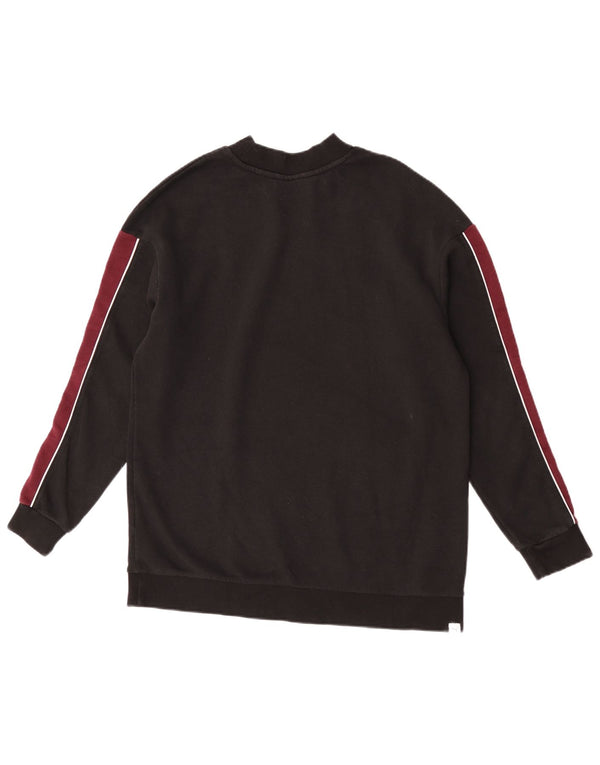 Puma Sweat-shirt pour femme UK 12 en coton color block noir moyen