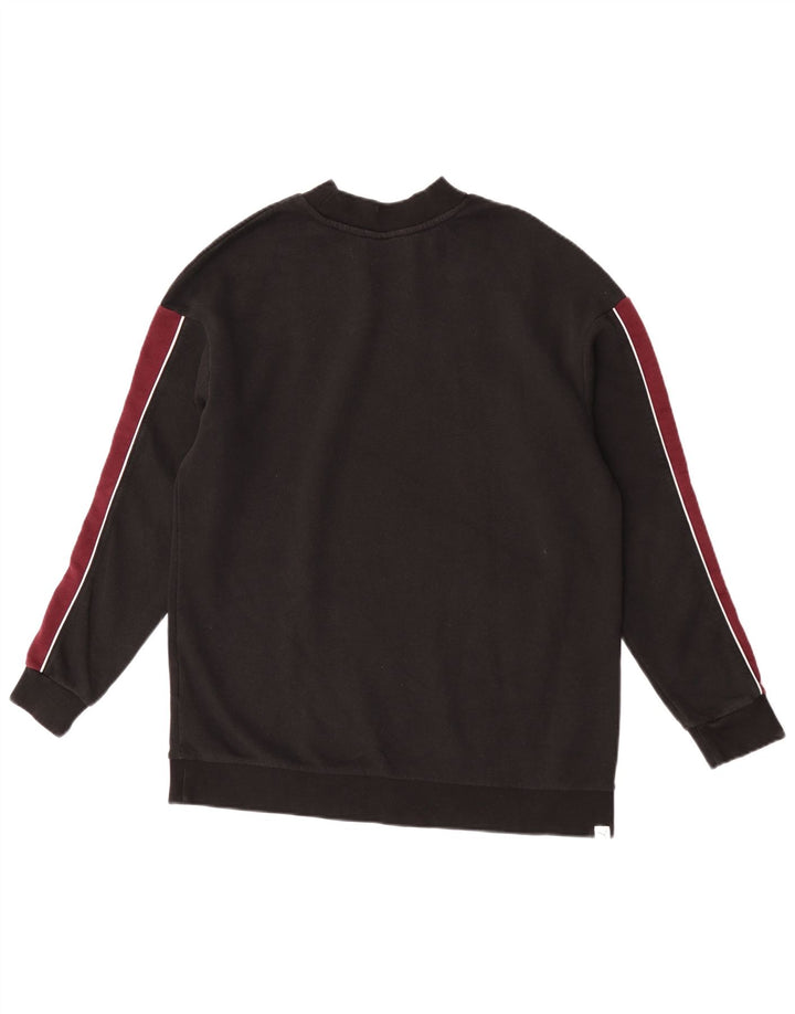 Puma Sweat-shirt pour femme UK 12 en coton color block noir moyen