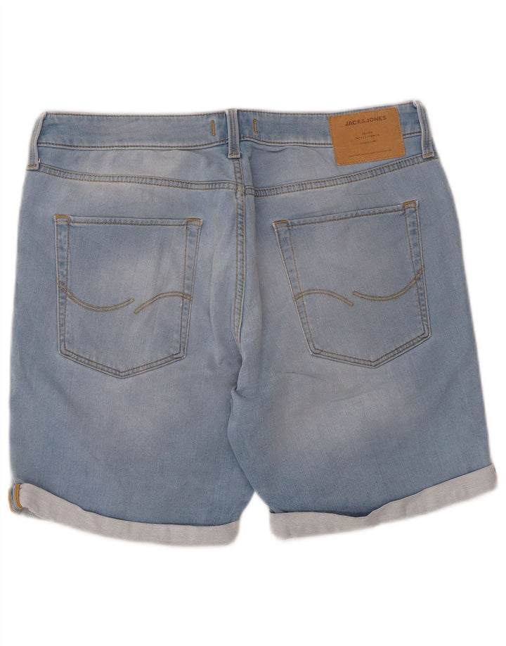 JACK & JONES Short en Jean Homme Large W34 Bleu Coton