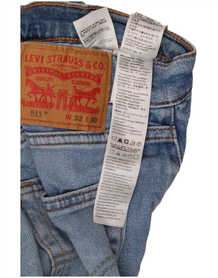 Levi's Jean Slim 511 Homme Bleu W32 L30 Coton