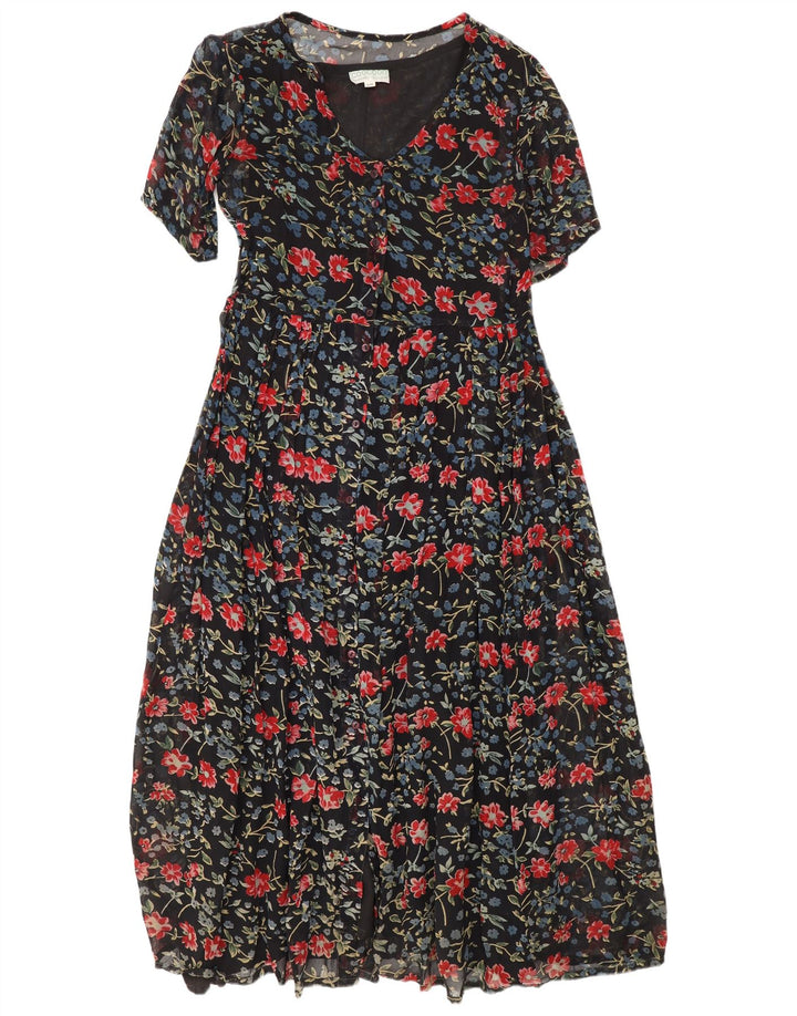 Coocoon Robe Maxi Femme UK 10 Petit Noir Floral