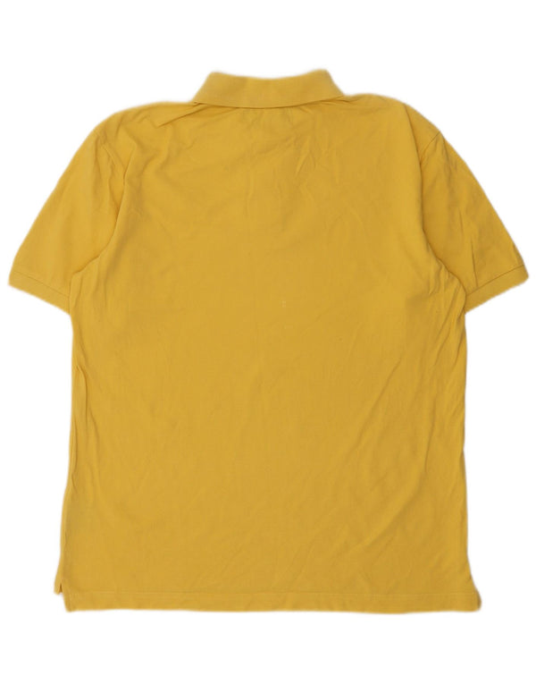 Kappa Polo Homme Large Jaune Coton