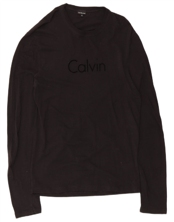 Calvin Klein Jeans Haut Graphique à Manches Longues Homme Noir Moyen