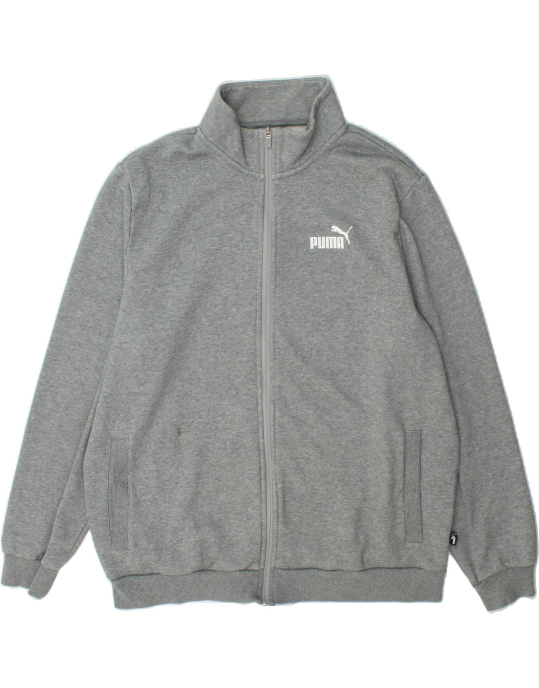 PUMA Mens Tracksuit Top Jacket XL Grey Cotton Vintage Puma and Second-Hand Puma from Messina Hembry 