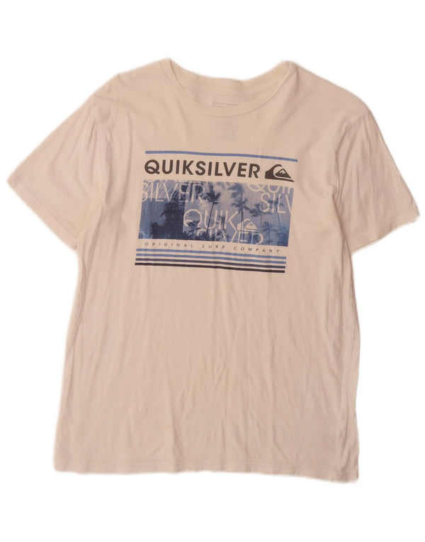 Quiksilver T-Shirt Graphique Femme UK 18 XL Coton Blanc