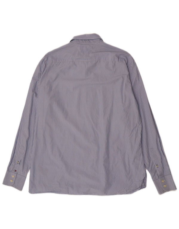 Tommy Hilfiger Chemise Regular Fit XL Bleu Rayé Coton