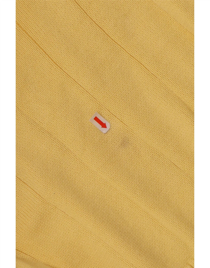 TOMMY HILFIGER Pull col V Homme XL Jaune Coton