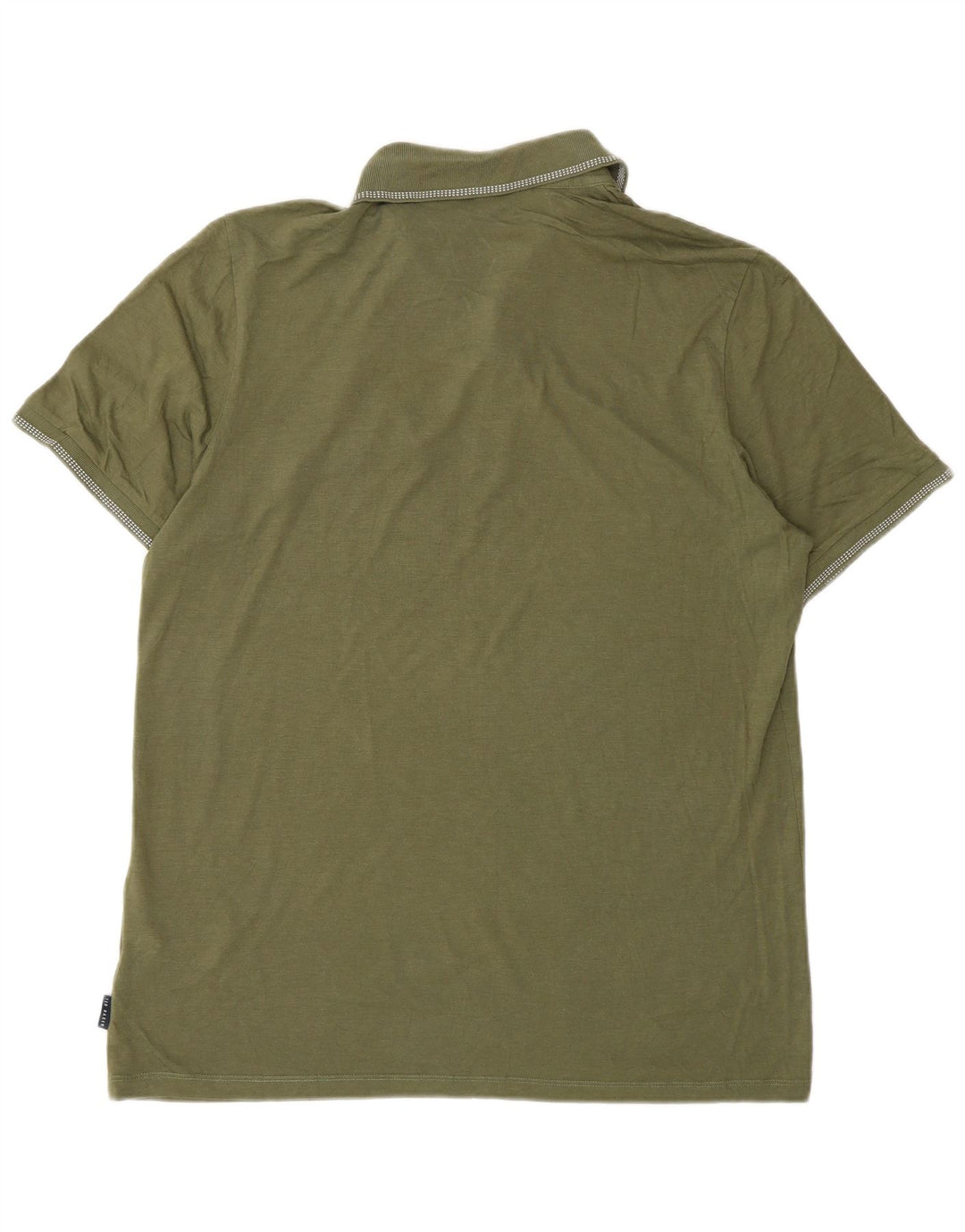 Ted Baker Polo Homme Taille 4 Grand Kaki Coton