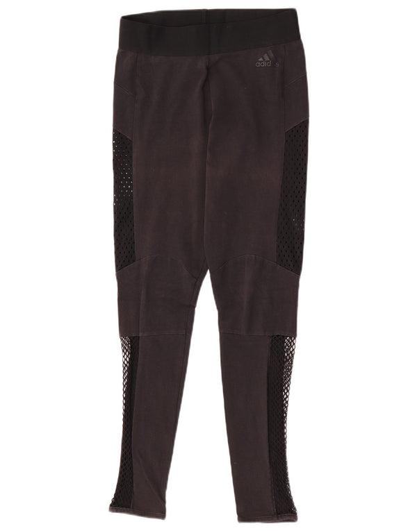Adidas Leggings Femme UK 8 Petit Coton Colorblock Noir