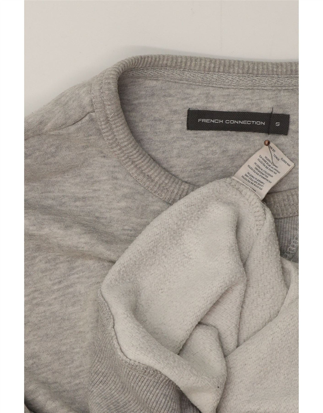 FRENCH CONNECTION Sweat-Shirt Homme Petit Gris Coton