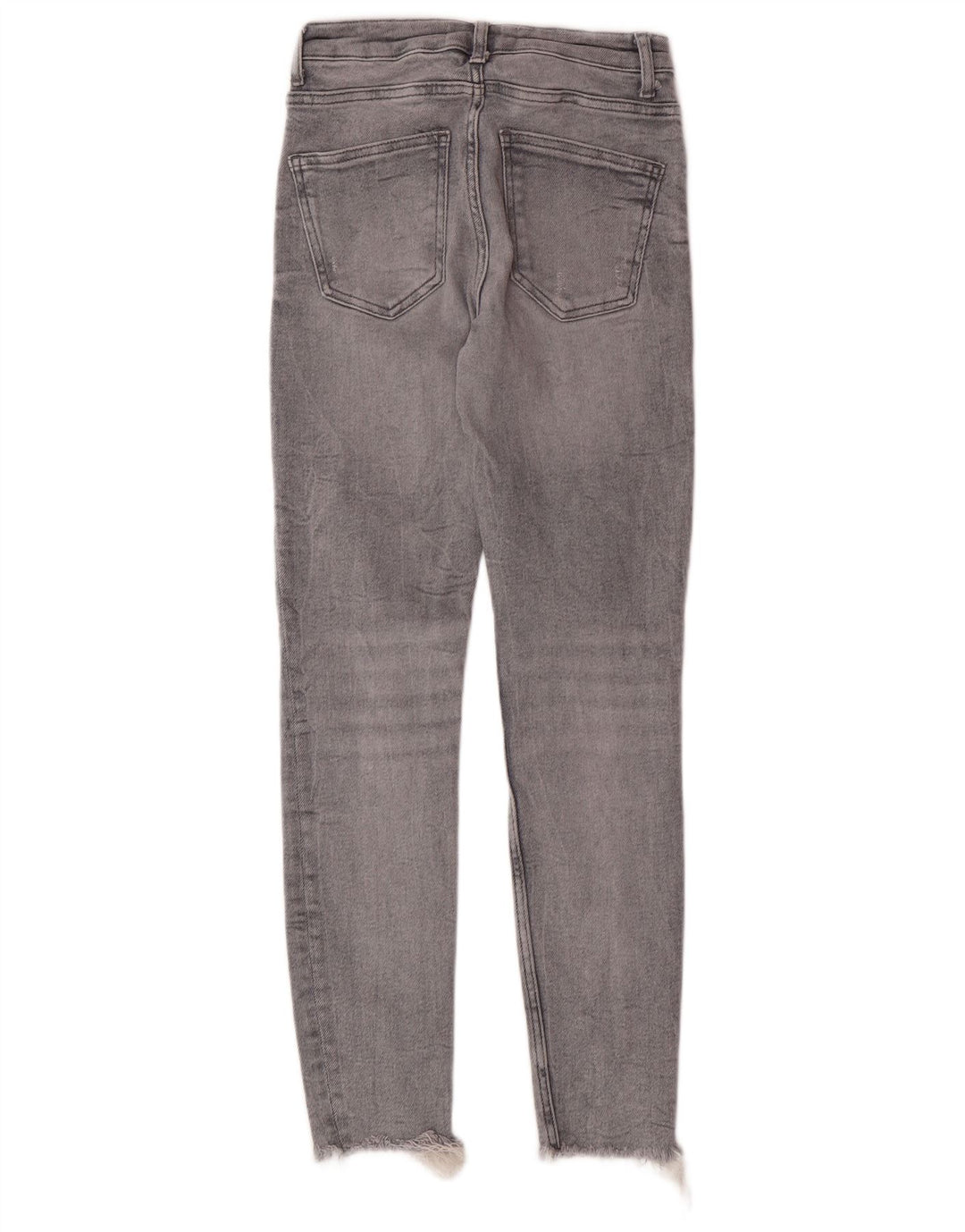 Zara Jeans Skinny Femme EU 36 XS W26 L28 Gris Coton Moderne