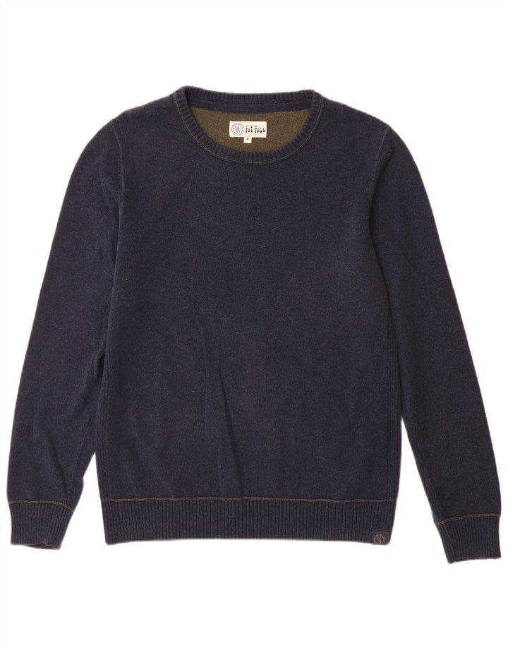 Fat Face Pull Col Bateau Homme Bleu Marine Moyen Coton