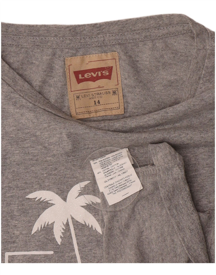 Levi's T-Shirt Graphique Fille 13-14 ans Gris Polyester