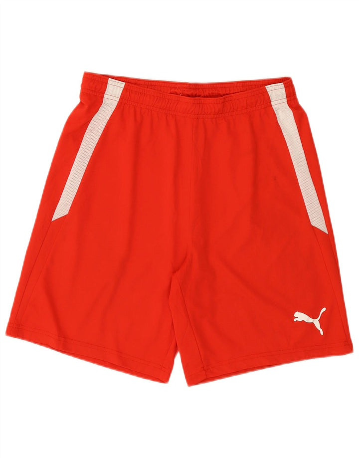 Puma Short de Sport Homme Rouge Moyen Colorblock Polyester
