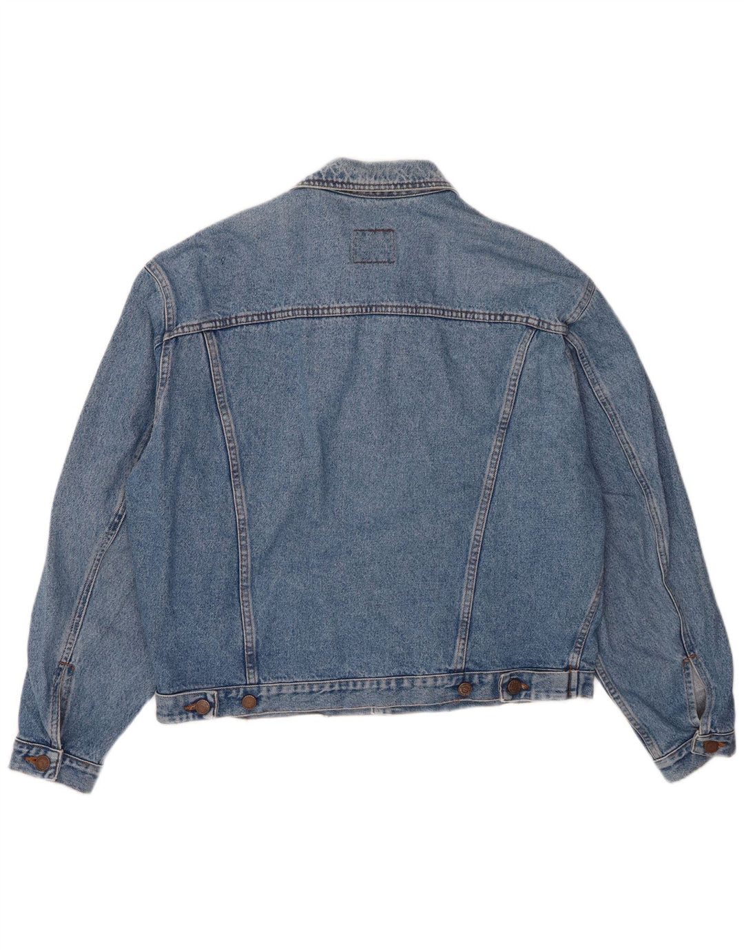 Benetton Veste En Jean IT 48 Bleu Moyen Coton Homme