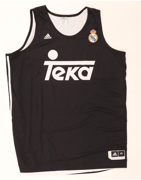 Adidas Mens Real Madrid Graphic Débardeur 3XL Noir Polyester