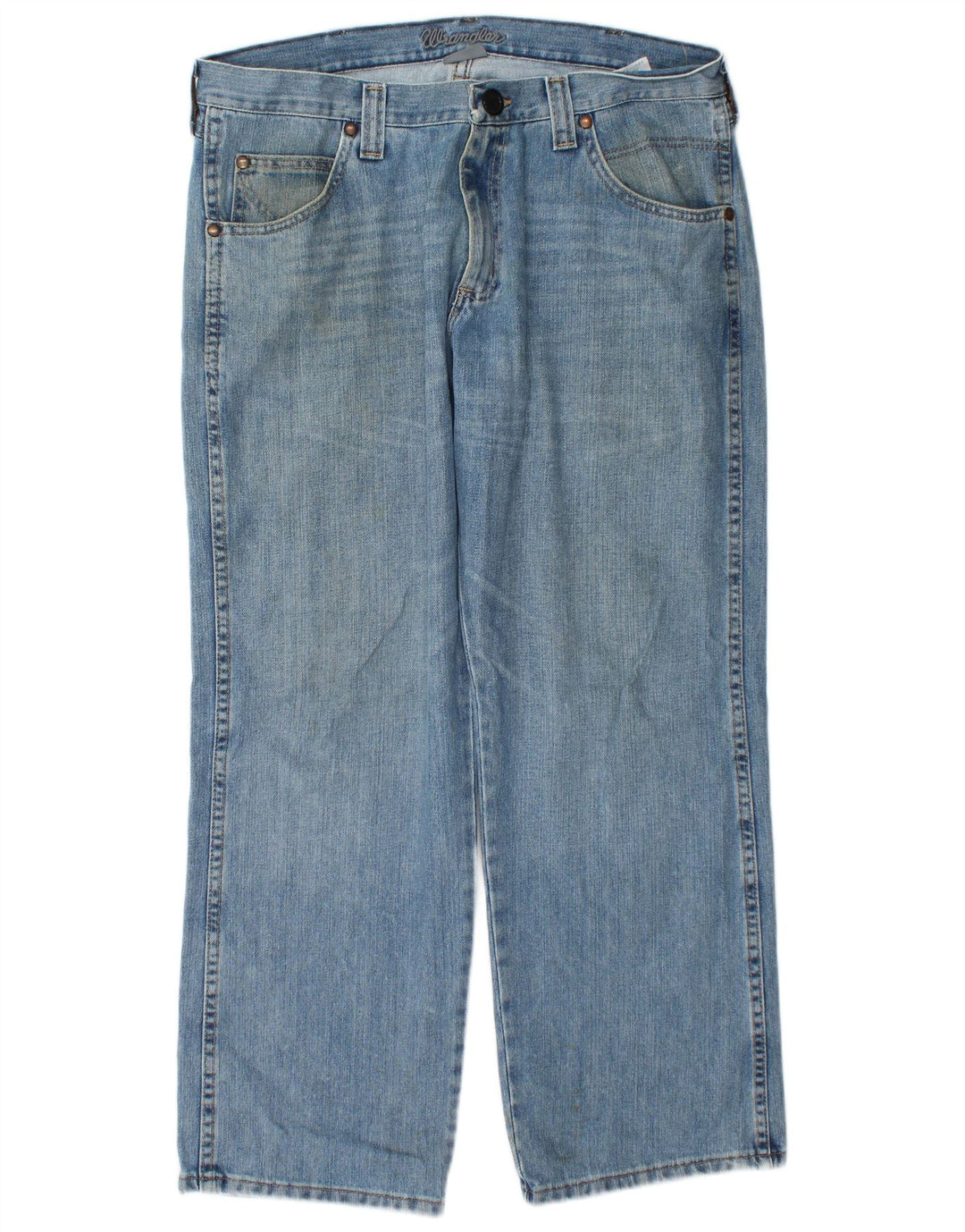 Wrangler Jean droit homme W36 L30 bleu coton