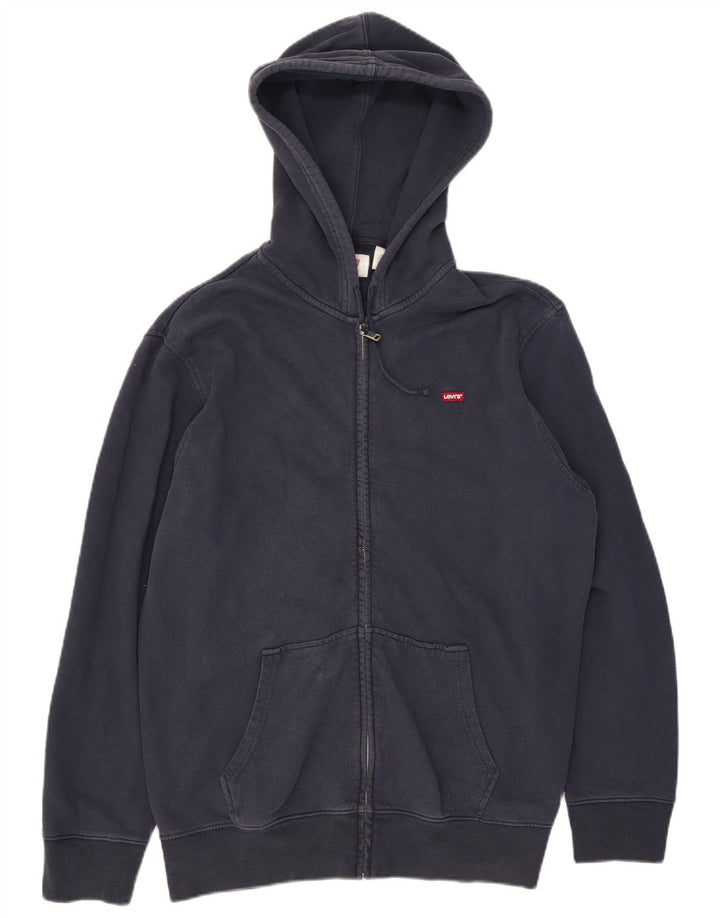Levi's Pull à capuche Zippé XL Homme Bleu Marine Coton