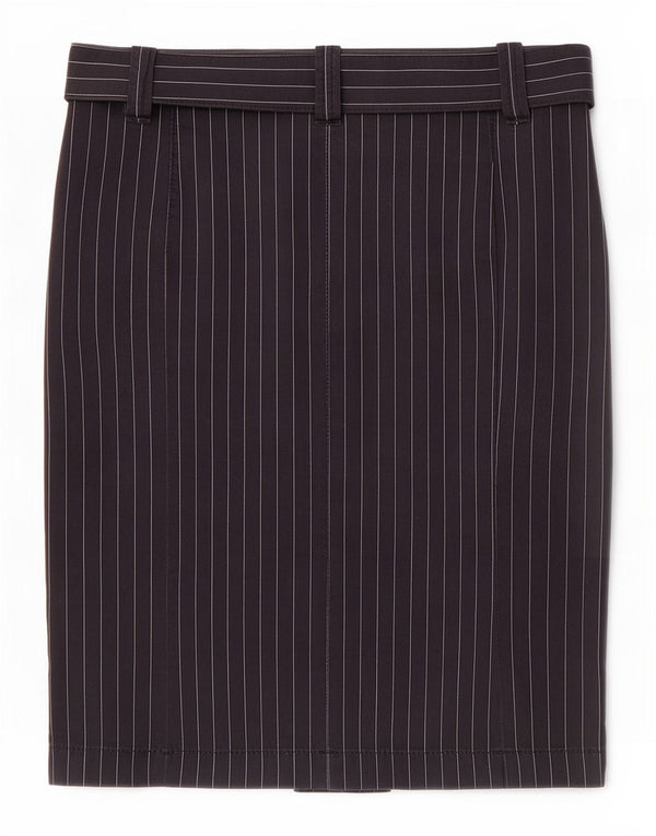 Calvin Klein Jupe crayon femme Medium W29 Bleu marine en coton à fines rayures