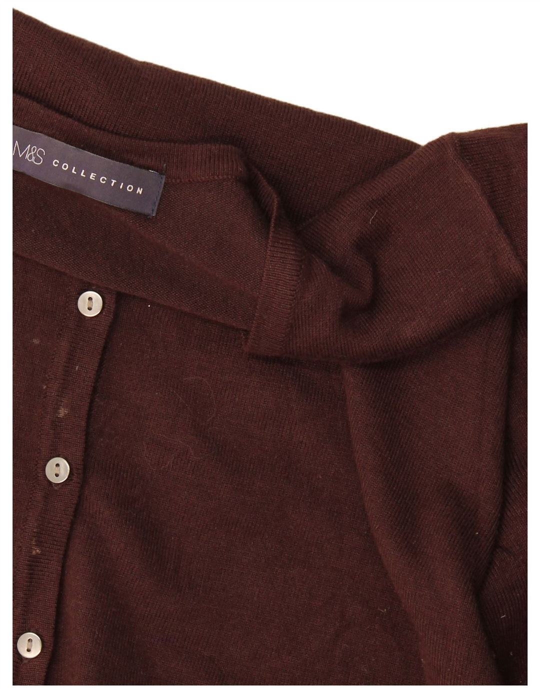 Marks & Spencer Pull cardigan pour femme UK 16 Large Marron