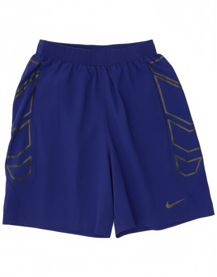 Nike Short de sport graphique pour homme Bleu moyen Polyester