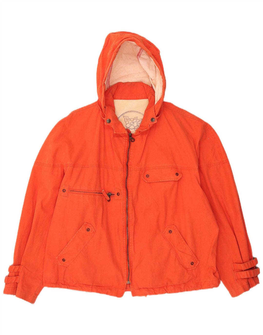 Pollini Veste utilitaire à capuche pour homme UK 42 XL Orange