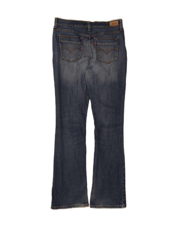 LEVI'S Womens 515 Bootcut Jeans US 8 Medium W29 L33 Navy Blue Cotton