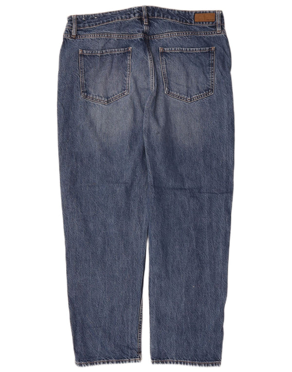 Fat Face Jean droit pour femme UK 16 Large W32 L26 Bleu Coton