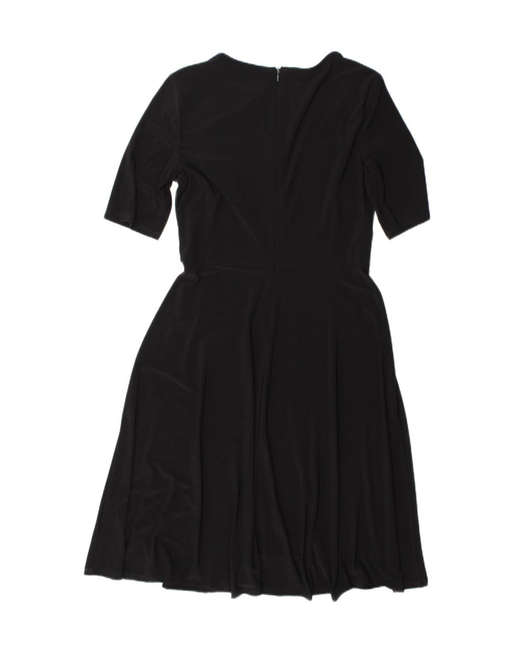 Ralph Lauren Robe trapèze pour femme US 8 Medium Noir Polyester