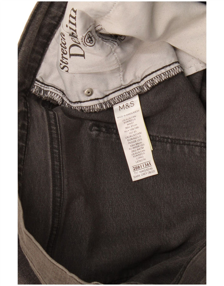 Marks & Spencer Jean Slim Homme W36 L33 Gris Coton