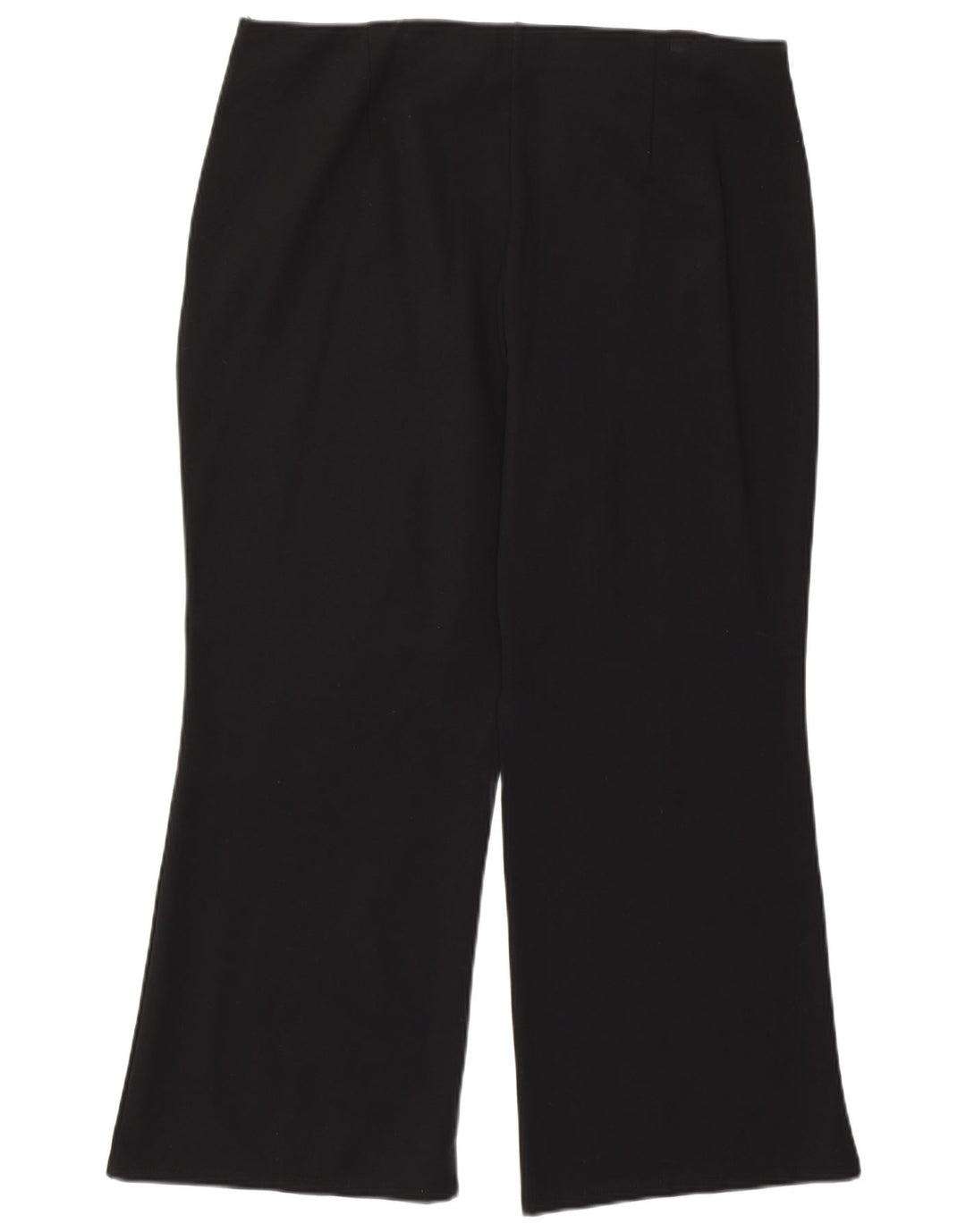 DKNY Pantalon Capri Droit Taille Haute Femme XL W36 L24 Rayonne Noire