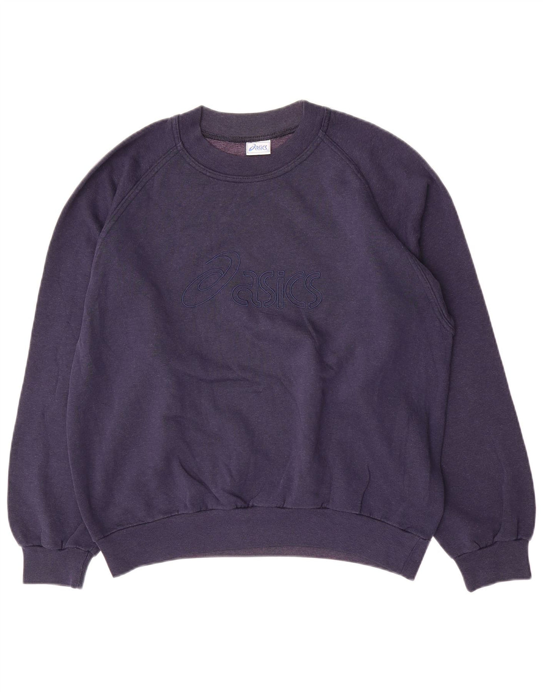 Asics Sweat-shirt pour homme en coton bleu marine Small