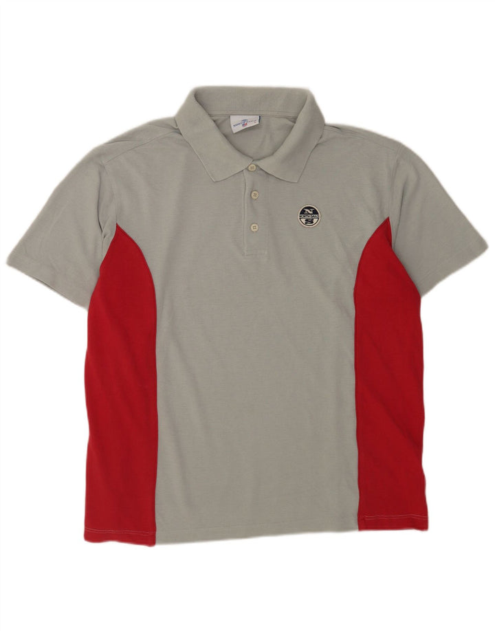 North Sails Polo Homme Large Gris Colorblock