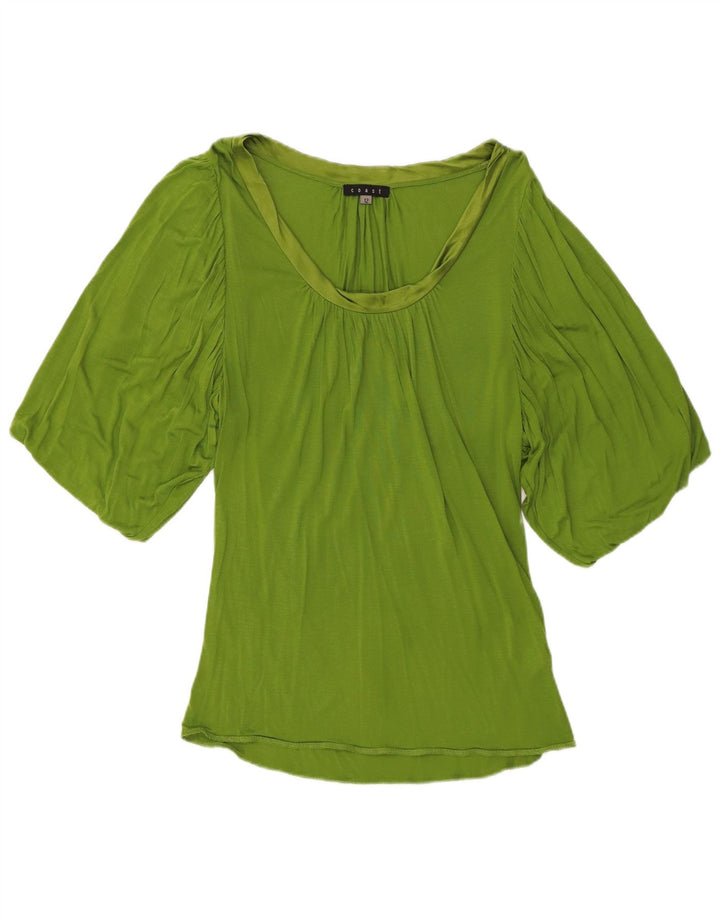 Coast Chemisier Femme UK 12 Moyen Vert Modal