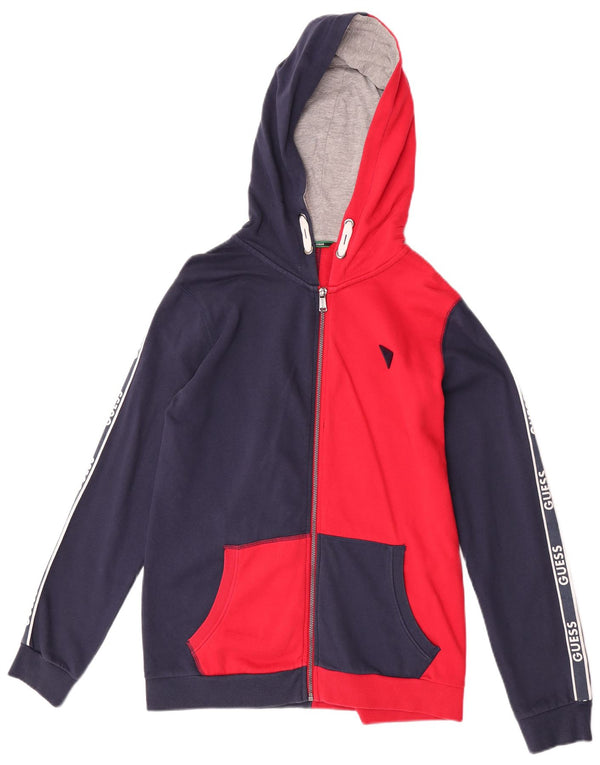 Guess Survêtement complet graphique pour garçon 15-16 ans Bleu marine en coton color block