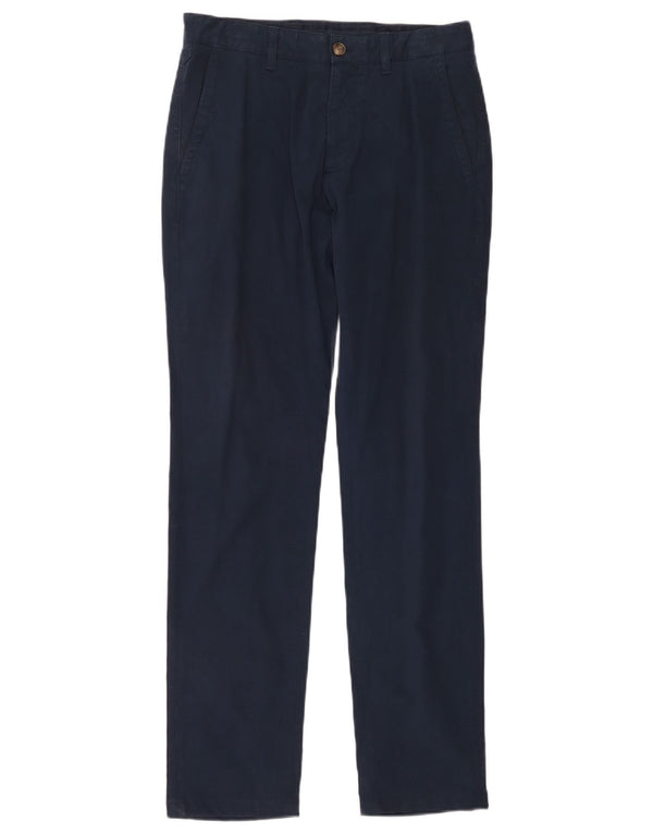 Massimo Dutti Pantalon chino coupe décontractée pour homme EU 38 Small W30 L31 Bleu marine