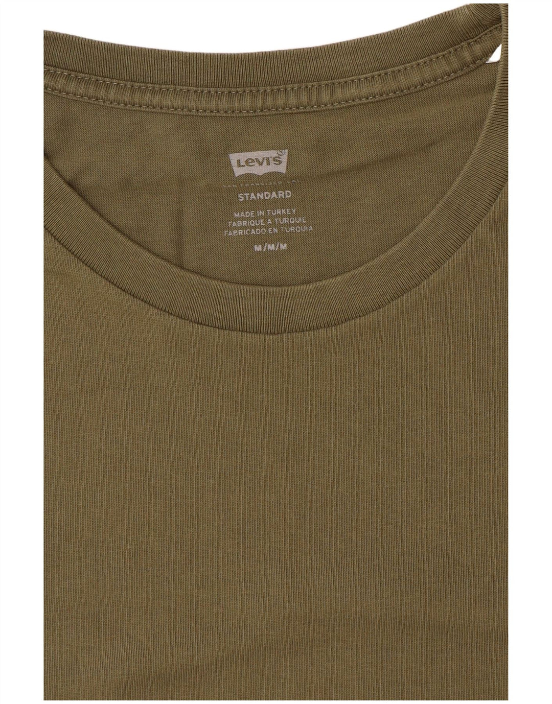 LEVI'S Tee-Shirt Coupe Standard Homme Kaki Moyen