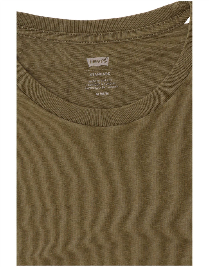 LEVI'S Tee-Shirt Coupe Standard Homme Kaki Moyen