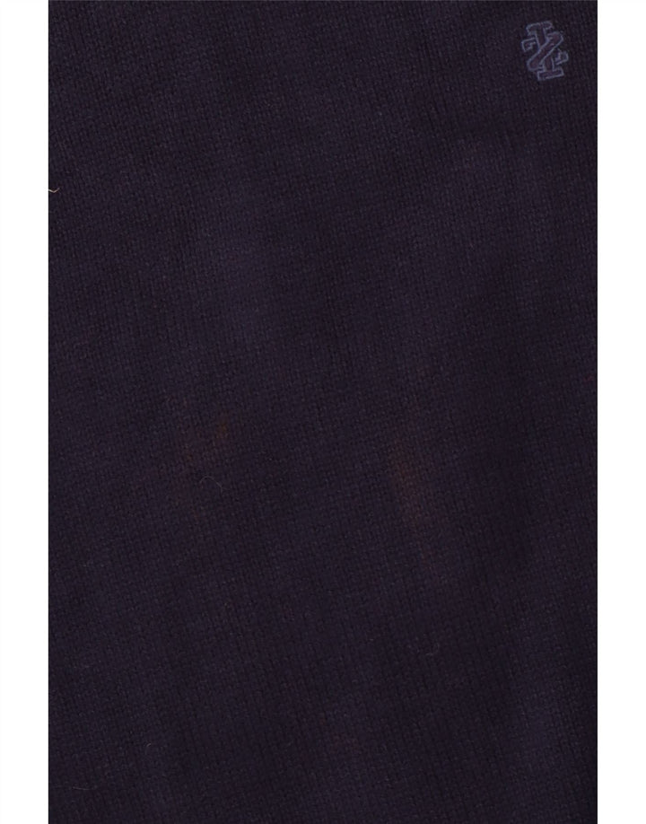 IZOD Pull col V Homme Grand Bleu Marine Coton